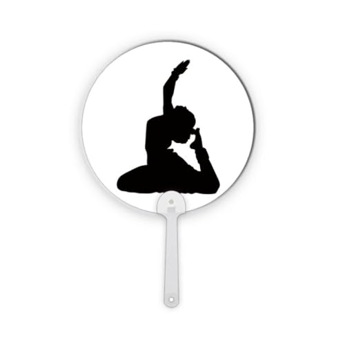Artisanat d'art paon pour cet éventail de danse rond et robuste - 2