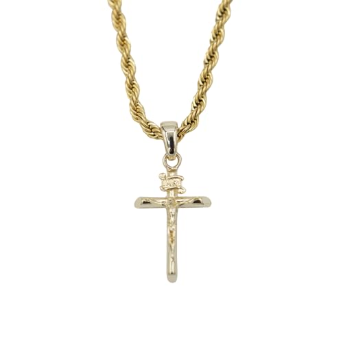 GLD Cross Necklace for Men and Women - Crucifix Pendant with 16-20