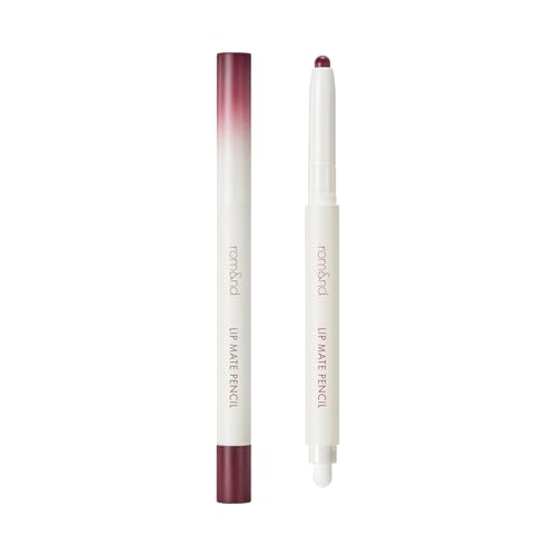 Image of rom&nd Lip Mate Pencil 09 Plum Burgundy - Precision Lip Liner for Natural Overlining, Contouring & Defined Semi-Matte Lips