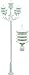 DABMAR LIGHTING INC GM1808-W Fixture,Post,1808,W,Stephanie