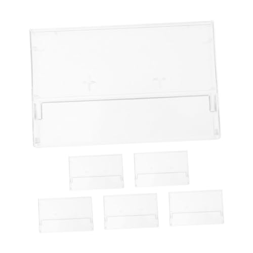 Custodia Retrò per Cassette Set 6 Contenitori Trasparenti in per Archiviazione Compatto per Musicali Design Elegante e per e Auto