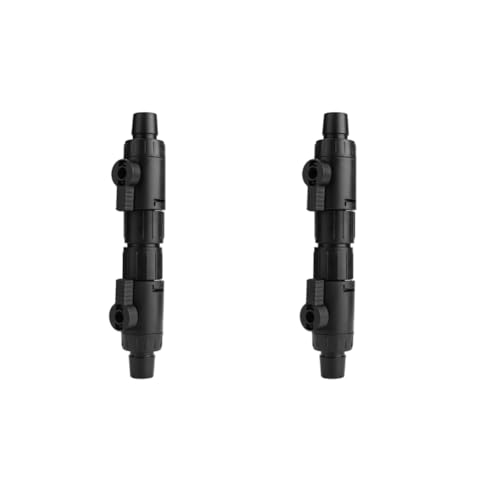 Pssopp Aquarium Schlauchventil Schlauch Ventil Schlauchverbinder Anschluss 2 Stück 16mm Aquarium Wasser durchfluss regelventil Rohranschluss Adapter mit Schnellverschlussgriff