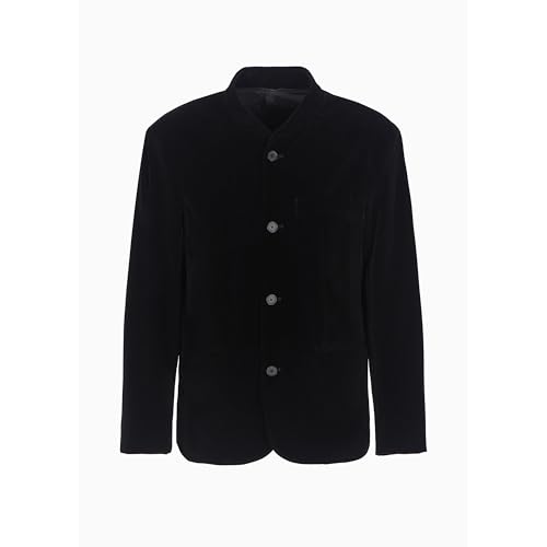 Armani Exchange Men's Big & Tall Velvet Button Up Blazer Jacket3