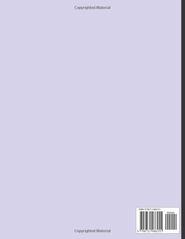 College Butterfly Notebook 8.5 x 11 in Pastel Purple: College Ruled 120 pages Butterfly Aesthetic - Image 2