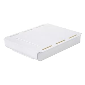 Plastics Under Desk Drawer Storage Case Self-Adhesive Durable Containers for Organizing with Free Screw Package…