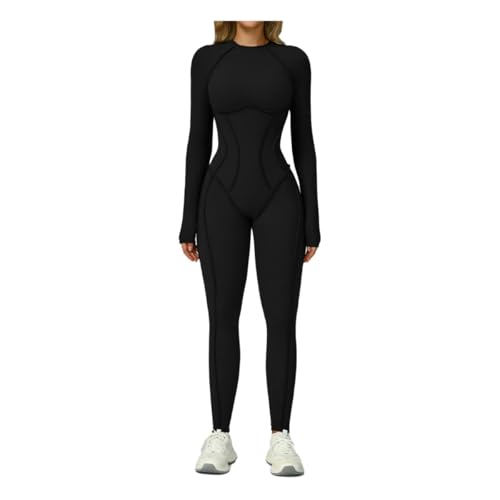 Ropa de yoga para mujer con espalda hueca y ajuste tridimensional negro L 2
