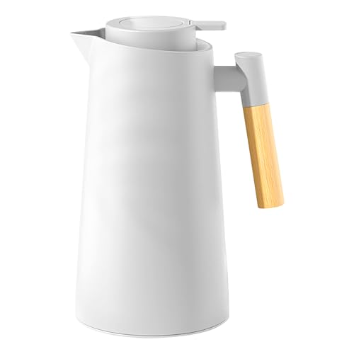 Jarra de café térmica, servicio de té de 1000 ml, jarra de bebidas resistente al calor | Detalles de construcción robustos, ventaja para bebidas calientes, zonas de comedor de oficina, escenario