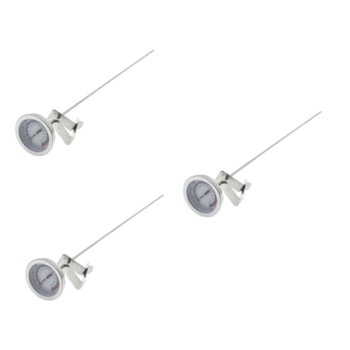 NAMOARLY 3sets Hot Oil Thermometer Clip Accurate Temperature Gauge for Frying Cooking and Barbecue for Home and Outdoor Use