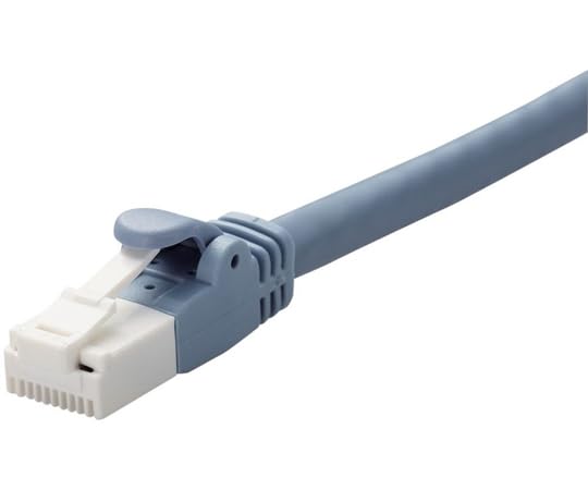 Elecom LD-GPAT/BU05/ID LAN Cable Specification Fixed CAT6A Nail Breaking Prevention 0.5 m Blue