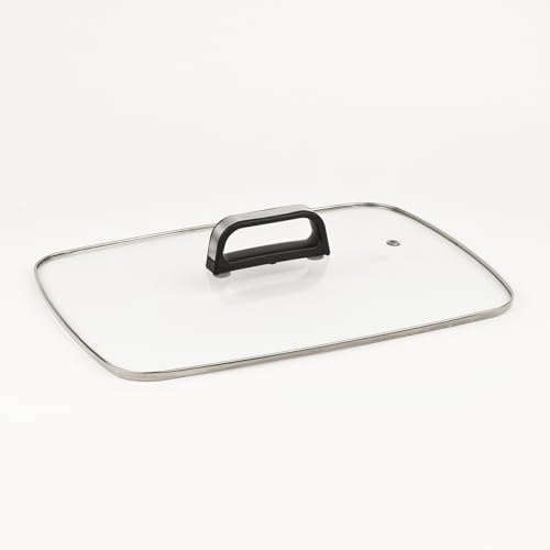 Girmi BQ91 Parrilla y Barbacoa Eléctrica, 2000W, Placas Antiadherentes XL 40 x 30 cm de Doble Uso, Sin Humo, Tapa de Vidrio Templado, Temperatura Regulable, Bandeja Recogegrasas, Color Gris - imagen 6