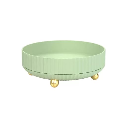 Assiette décorative verte au design épuré pour intérieur contemporain