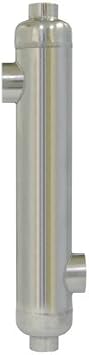 85 kBTU Swimming Pool Heat Exchanger/Outdoor Wood Boiler/Solar/Spa/Swimming Pool with chlorinated Water / 316L Stainless Steel