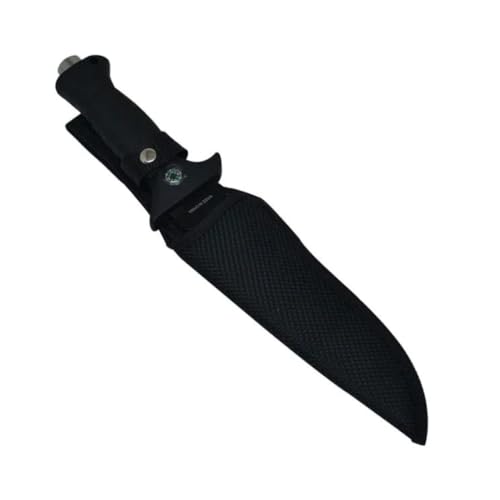 Faca Esportiva Caça Pesca Camping Lamina Super Corte Full Teng Cabo emborrachado c/ Martelete