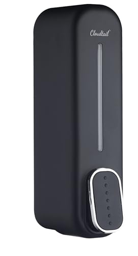 Image of Soap Dispenser|Dolphin|Hand Wash|Gel|Foam|DishWash|Liquid|Lotion|Shampoo|Sanitizer|Conditioner|Wall Mount|Ideal for: Kitchen|Bathroom|Material: ABS-Plastic|Size: 400ml|Color: Black|Set of 1