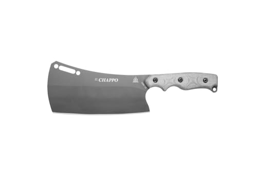 Tops Knives El Chappo Full Tang Fixed Blade- Sniper Gray Blade Finish- Black Kydex Sheath