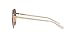 Coach HC7147 Sunglasses, Shiny Rose Gold/Brown Peach Mirrored, 56 mm