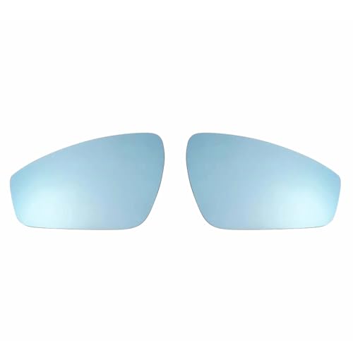 �o�b�N�~���[�K���X Compatible With Q4 For E-Tron 2021 2022 2023 2024 ���E�T�C�h�q�[�^�[�t���K���X �o�b�N�~���[ �E�B���O�~���[ �A�N�Z�T���[(Blue,1Pair)