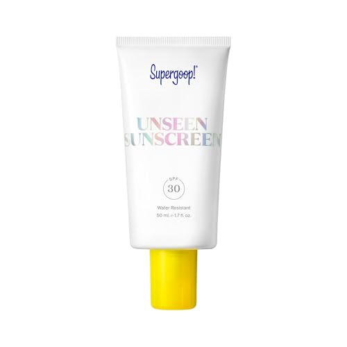 Supergoop! Unseen Sunscreen - SPF 30 - Invisible Broad Spectrum Face Sunscreen + Makeup-Gripping Primer - Weightless Scentless - For All Skin Types & Skin Tones - 1.7 fl oz