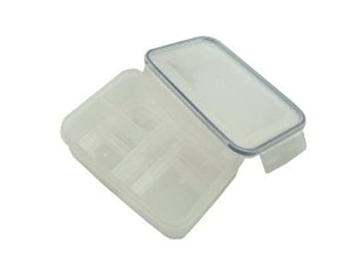 Addis 1.1 Litre Clip and Close Rectangular Food Storage Container with Insert, Clear