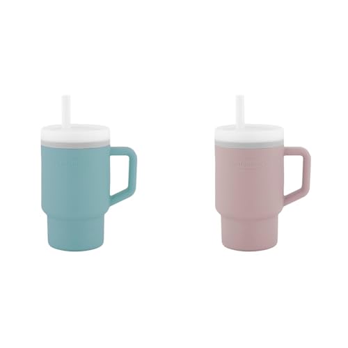 Tasse paille antifuite Infantino 255ml avec poignée ergonomique pour bébé
