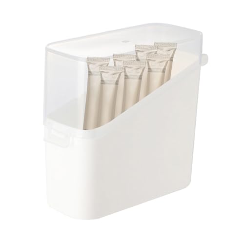 Contenedor hermético para lácteos, soporte de conservación a prueba de fugas, organización de refrigerador con tapa segura, unidad de almacenamiento de alimentos con base antideslizante, conservador