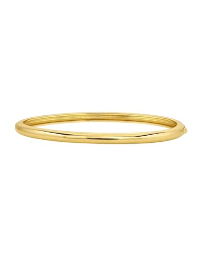 gorjana - Paseo Cuff 4mm - 18k gold plated brass - Multiple size choices - Polished finish - Hinge closure - Enhancing a casual look