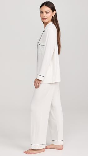 Image of Eberjey Gisele Classic Women's Pajama Set | Long Sleeve Shirt + Long Pants