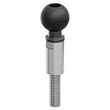 Tackform Motorcycle Stainless Steel M10 Handlebar Bolt Ball Mount | 25.4mm/1”/B-Sized Rubber Ball | Compatible with RAM, ARKON, and BMW K1600 GT/GTL, R1200 RT, and R1250 RT (Year Specific)