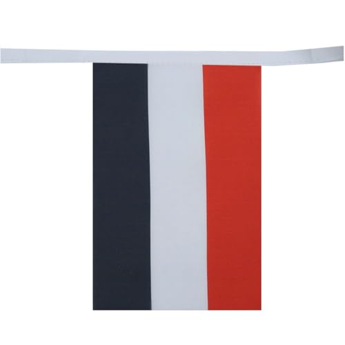 Image of AZ FLAG Yemen 6 meters BUNTING Flag 20 flags 9'' x 6'' - Yemeni STRING flags 15 x 21 cm