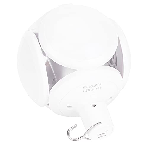 Bombilla LED de carga CC de 40W con diseño plegable ajustable de 360° para taller 4