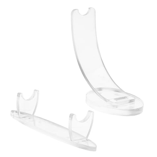 Anneome 2 pièces Présentoir Acrylique Transparent pour Plume et Pinceaux de Maquillage Support Stable et Élégant pour Bureau Maison et Boutique Lot