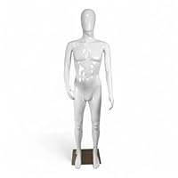 Male Female kids Model SKIN Mannequin Shop Window Mannequin, Rotatable and Portable, Metal Base - Models Free Next Working Day Delivery (MALE MA-3W 185CM)