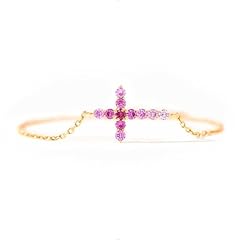 Pink Cross Bracelet