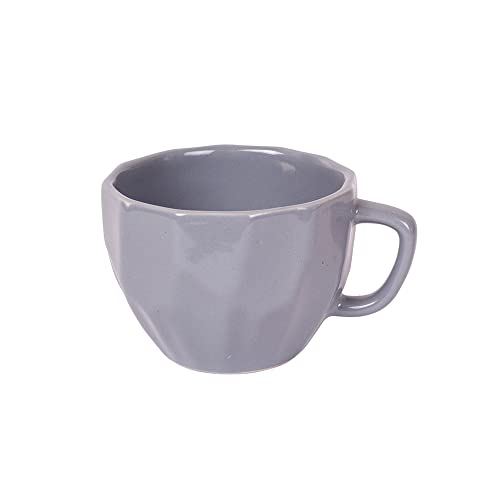 Image of AAKRITI ART CREATIONS Smokey Dent Tea Cups Set of 6 | Ceramic Cup Set | Multipurpose Utility Cups | Modern Art Ceramic Cups, Kitchen Essentials | Glossy Finish, Multicolor Tea Cup Set