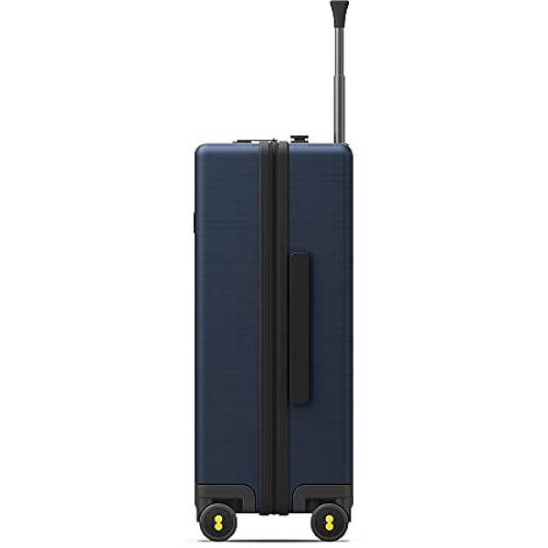 LEVEL8 Valigia Bagaglio a Mano Elegante Micro Diamante Strutturato Design Valigie Trolley Rigido Valigia Grande con Rotelle Girevoli e Lucchetto TSA Integrato 66x44.5x26.5CM, 67.9L, Blu
