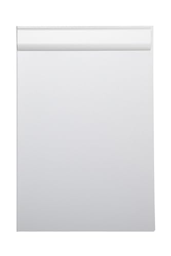 MAUL Klemmbrett A4 | Stabiles Klemmbrett aus Aluminium | Schreibunterlage mit Anschlagkante mit Klemmweite 1cm | Clipboard zum Schreiben und Zeichnen | Inkl. Gleitschutz für Schreibtisch | Silber