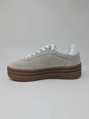 Women's Low Top Chunky Platform Sole Lace Up Sneakers4