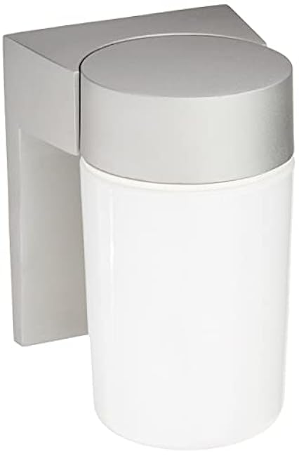 Nuvo Lighting SF77/136 Utility Fixture Outdoor Wall Mount White Glass Cylinder