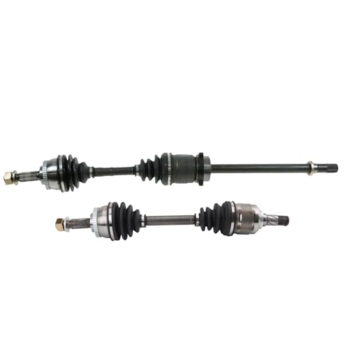 Image of TRQ Front Driver and Passenger Side CV Axle Assembly Set 2 Piece Compatible with 1995-1999 Nissan Maxima without Limited Slip Front Axle 1996-1999 Infiniti I30 without Limited Slip