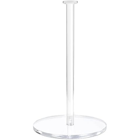 Bigfety Acrylic Paper Towel Holder, Paper Towel Stand for Countertop, Clear Cover