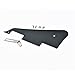 Dopro LP Guitar Pickguard and LP Stainless Steel Bracket with Chrome Steel Mounting Screws for USA Les Paul Black 1Ply