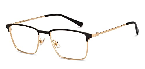 Image of John Jacobs Blu Cut & Antiglare Zero Power Computer Eyeglasses | Full Rim Rectangular Shape | For Men & Women | Wide | JJ E11292