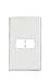 Panduit T70LV2EI Snap-On Faceplate for SYSTIMAX Communication Modules, PVC