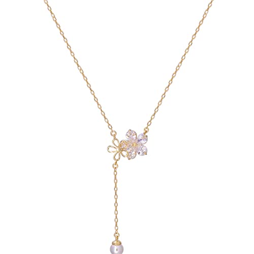 Pendentif zircon et perle argent 925 le cadeau idéal pour femme