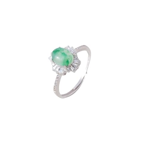 Bague en argent sterling S925 et cristal de haute joaillerie