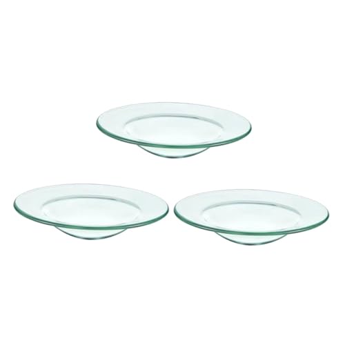 Cabilock 3stücke Teiliges Wachsschmelzschalen Aus Glas Für Aromatherapie Und Ätherische Öle Leicht Zu Reinigen Für Teewärmer Und Duftlampen Vielseitige Verwendung