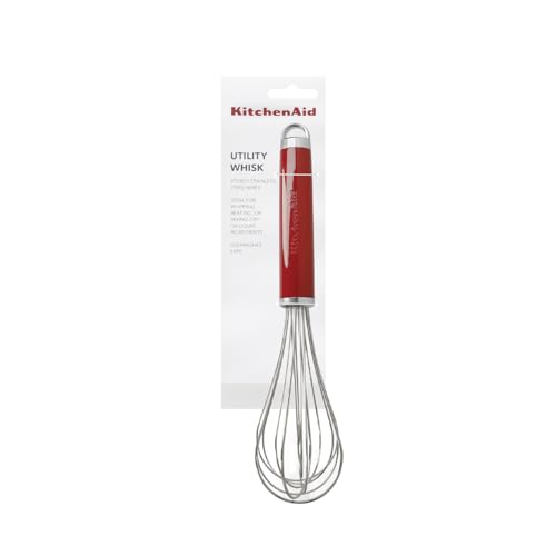 KitchenAid Schneebesen, manueller Schaumschläger aus Edelstahl – Empire Rot – Ansicht 5