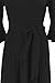 Mambabacosp Black Bell Sleeve Church Dress Clergy Midi Dress Tab Insert Collar Priestess Dress (US, Alpha, X-Large, Regular, Regular, Black)
