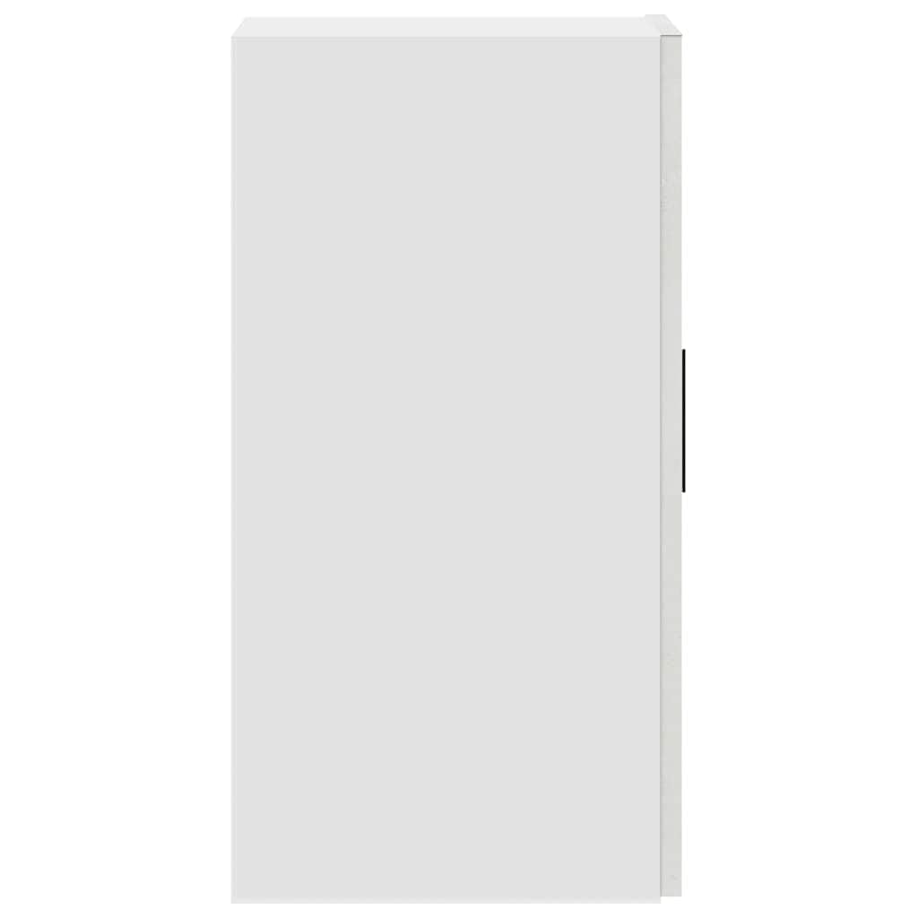 Armoire Murale de Cuisine Porto Gris béton en Bois d'ingénierie 30x31x60 cm avec Porte et étagère pour Rangement Vaisselle et épices, Meuble Pratique pour Salon et Salle à Manger