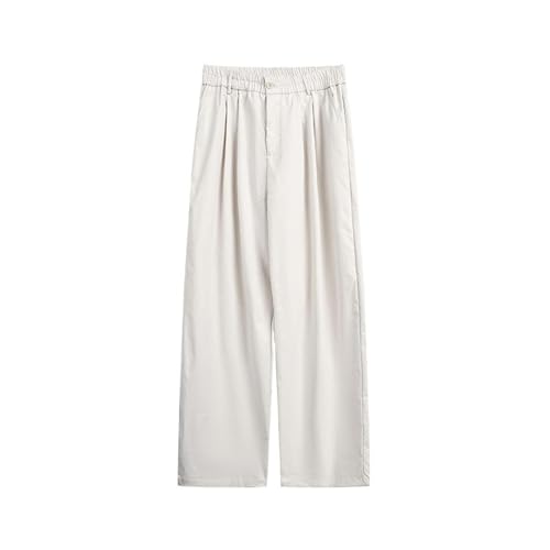 Men's Pants Classic Straight Dress Pants Loose Wide Leg Casual Trouser for Man